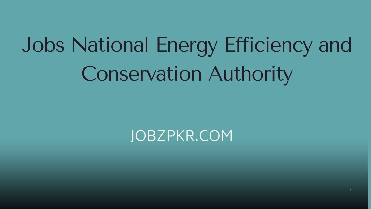 Jobs National Energy Efficiency and Conservation Authority